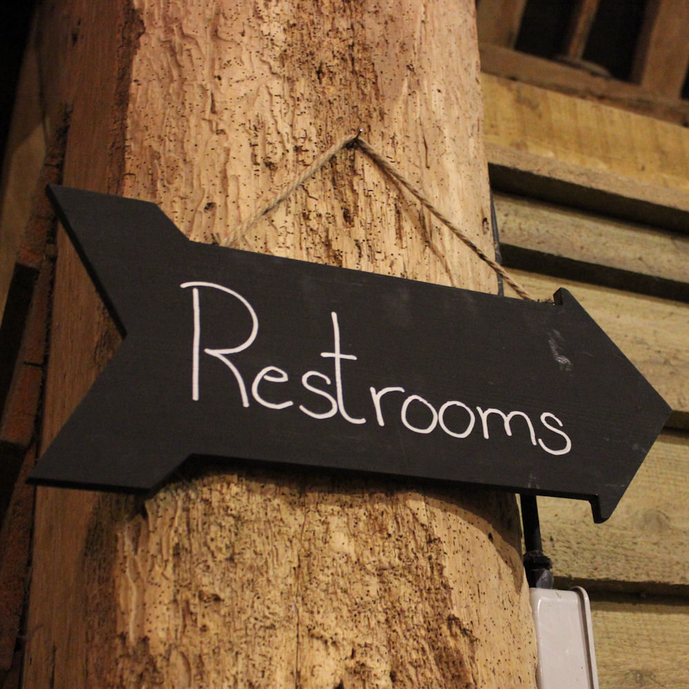 Restrooms Arrow