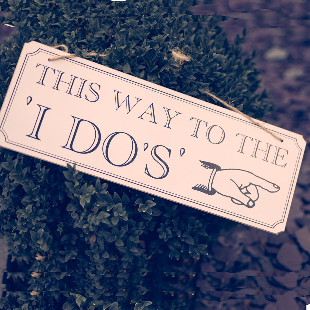 This Way To The I Do's Sign