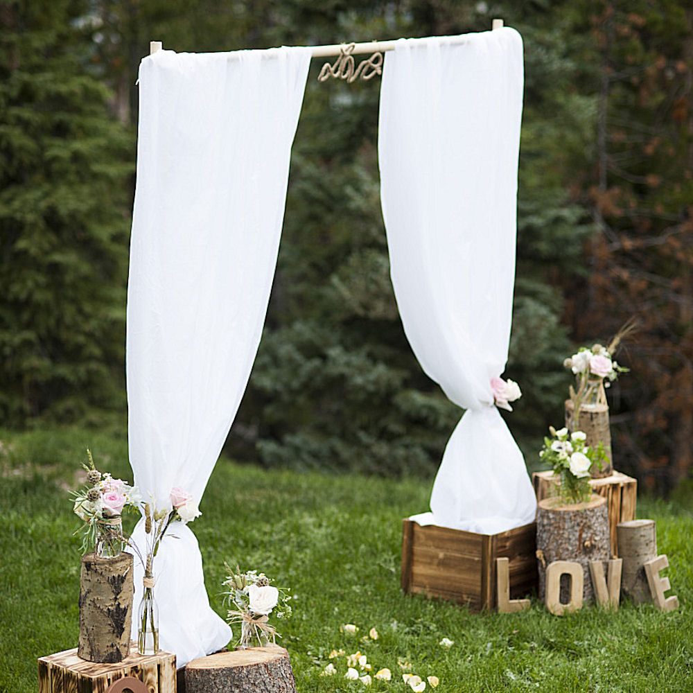 Rustic Wedding Arch Alter