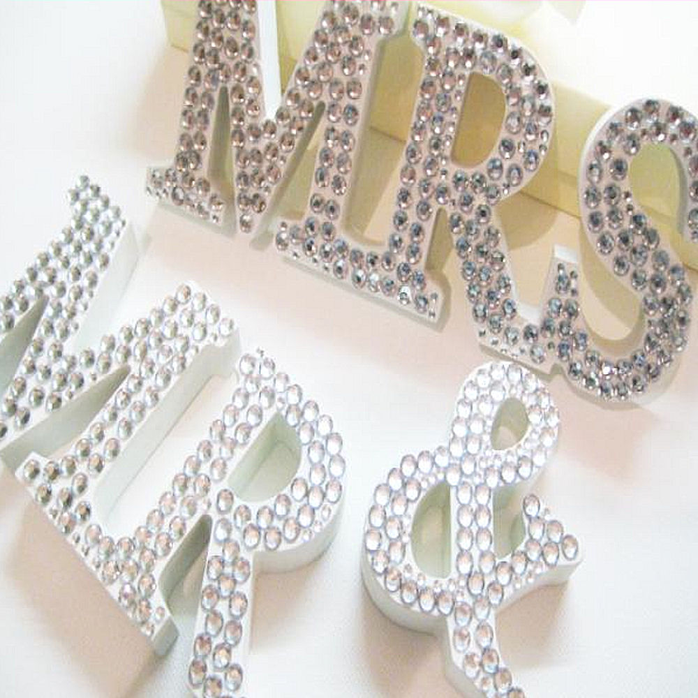 Diamante Mr & Mrs Sign