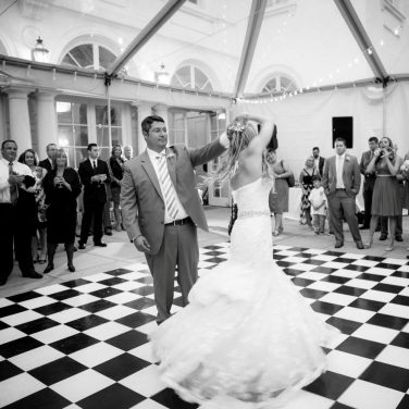 Black & White Checkered Dance Floor
