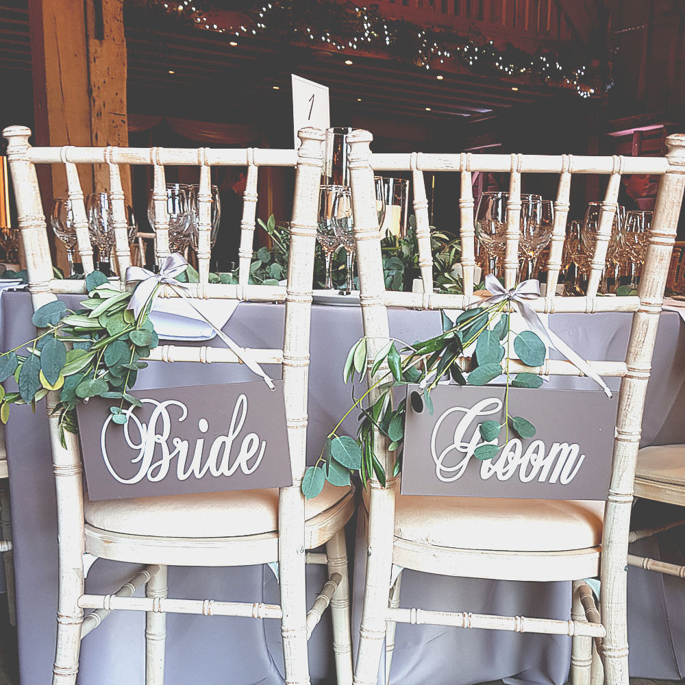 Bride & Groom Wooden Sign