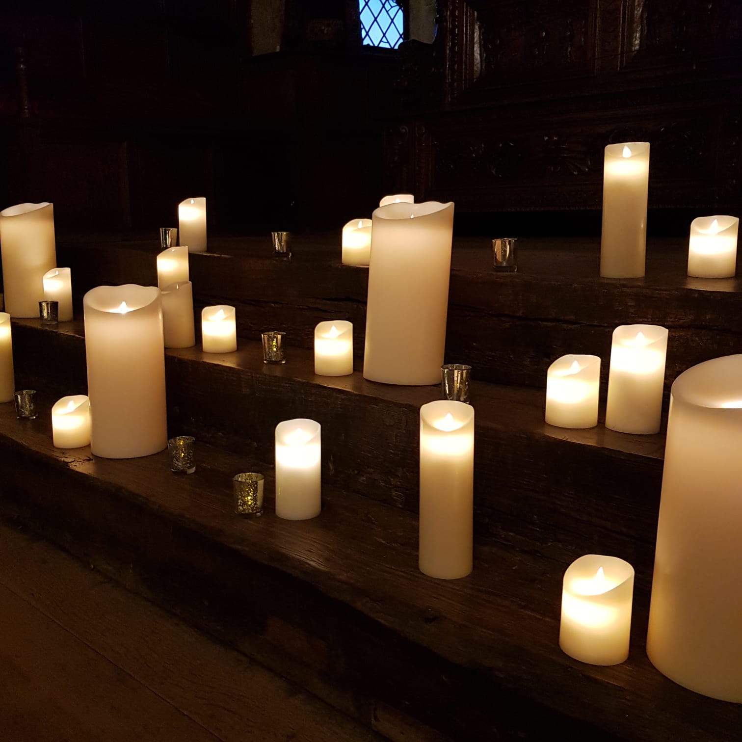 LED Battery Pillar Candle Hire - Image 24