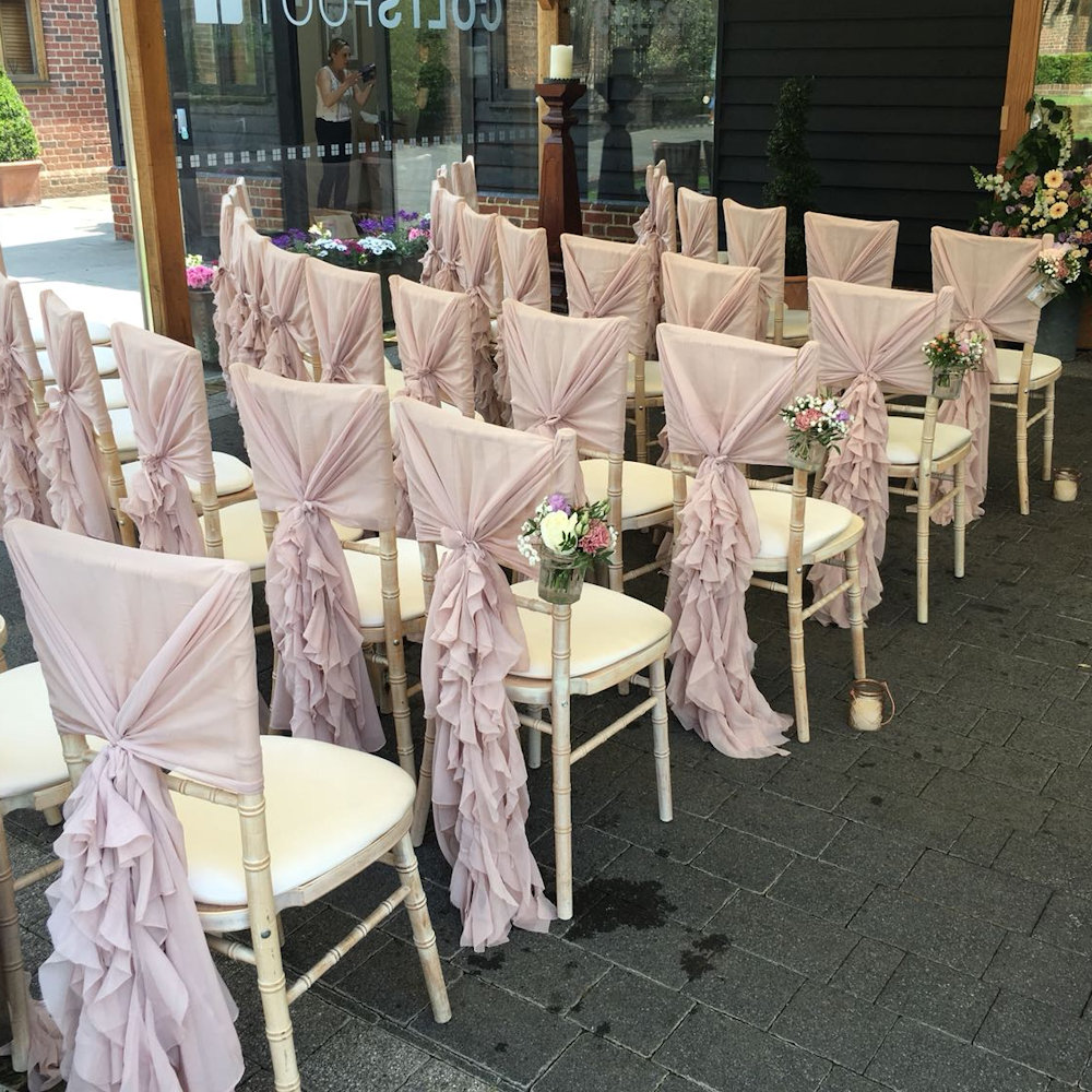Coltsfoot Antique Pink Ruffel Hoods