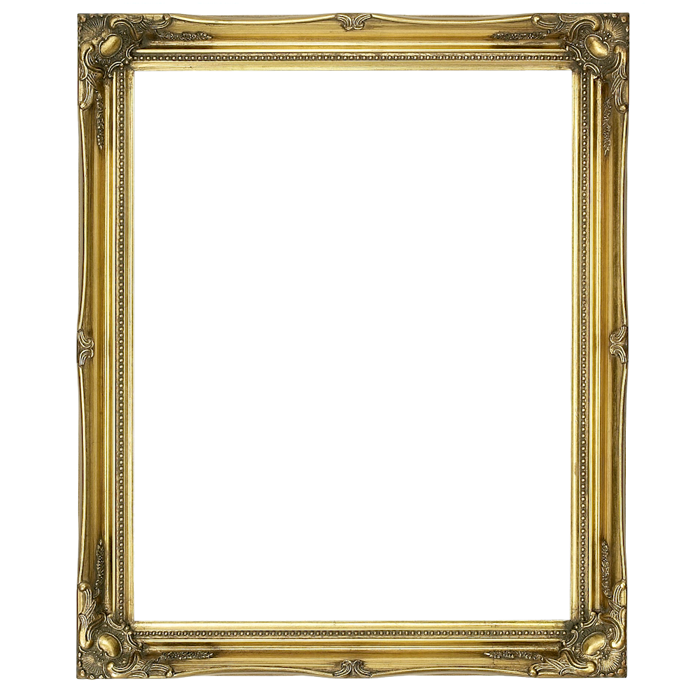 Gold Large Vintage Ornate Frame 1