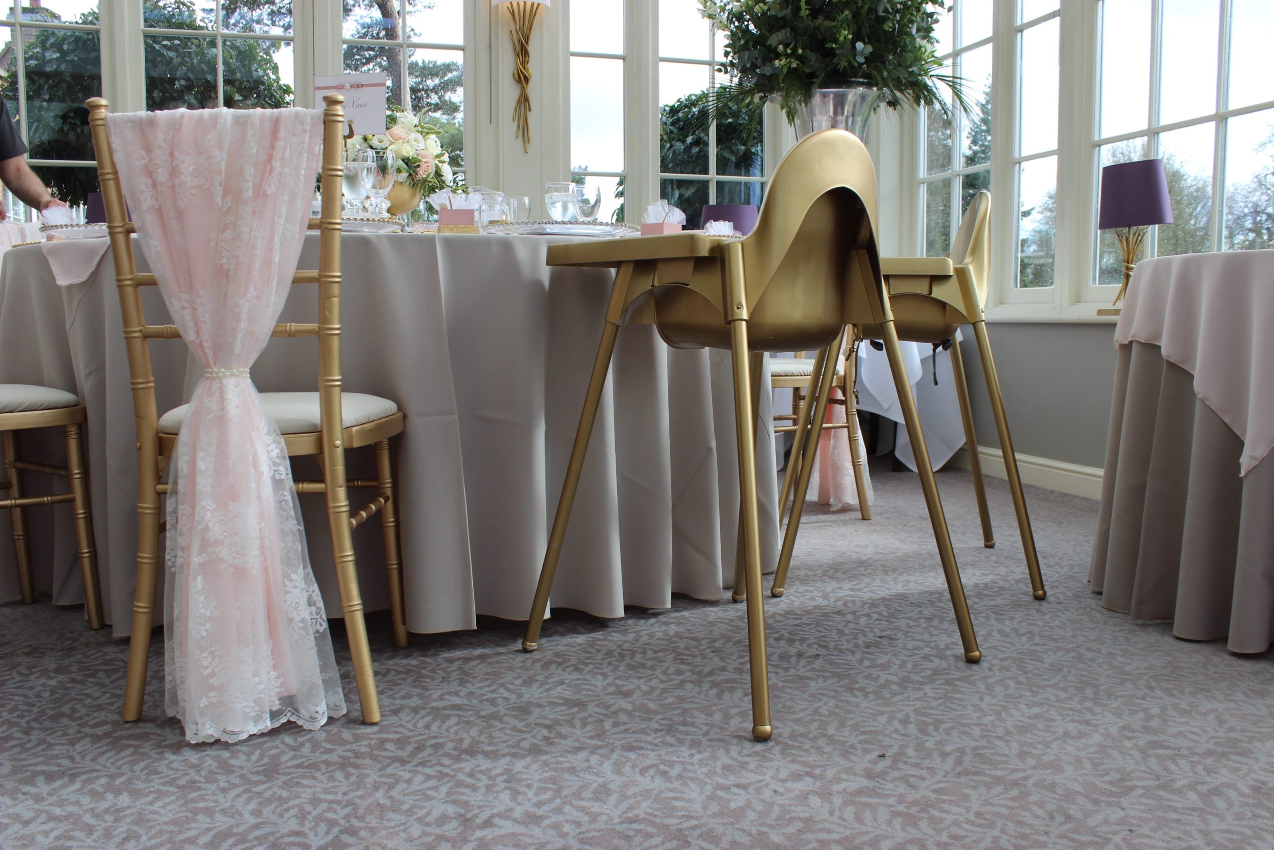Gold High Chair