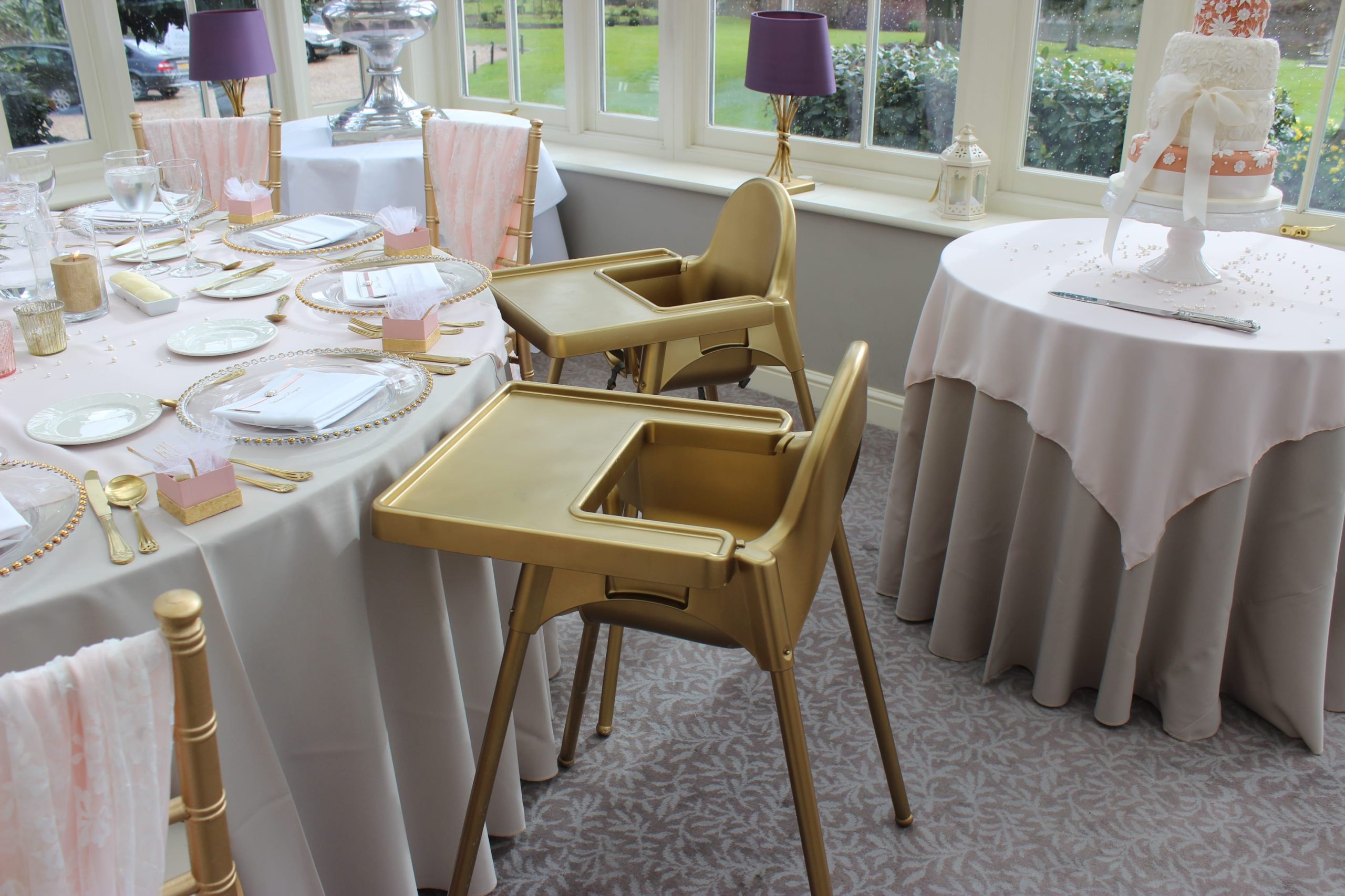 Gold High Chair