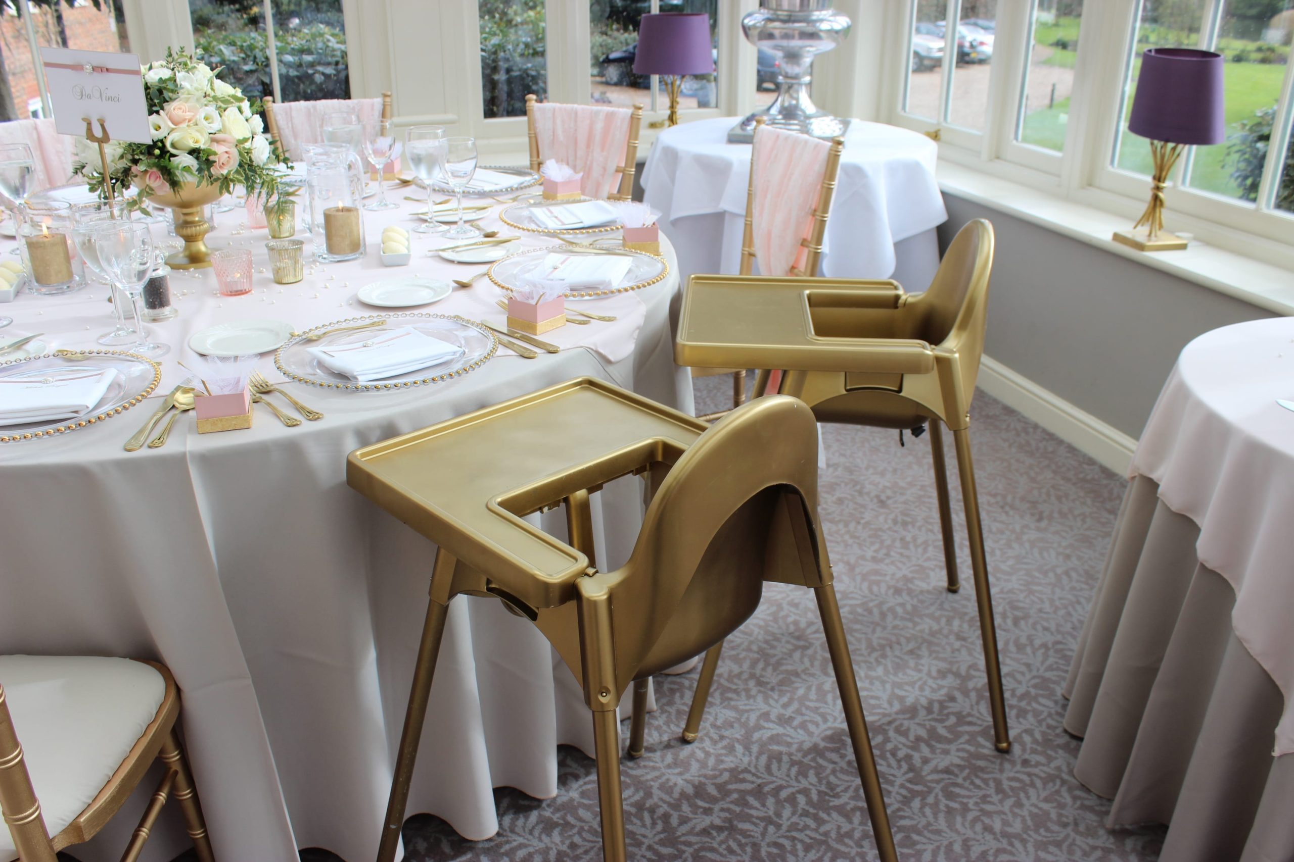 Gold High Chair