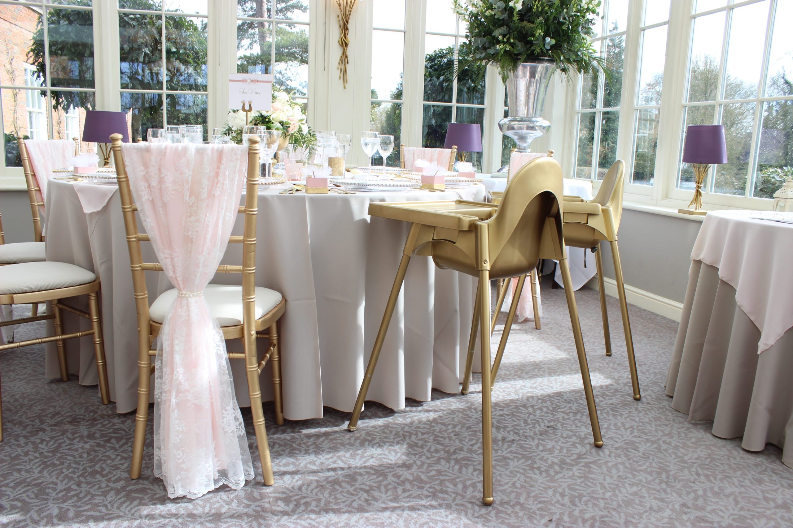 Gold High Chair