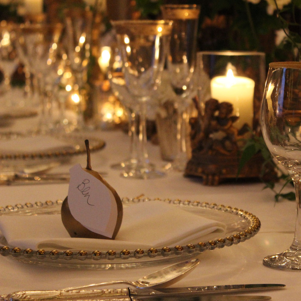 Gold Beaded Charger Plate Hire - Image 10