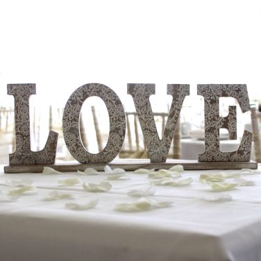 Rustic Wood Love Sign 3
