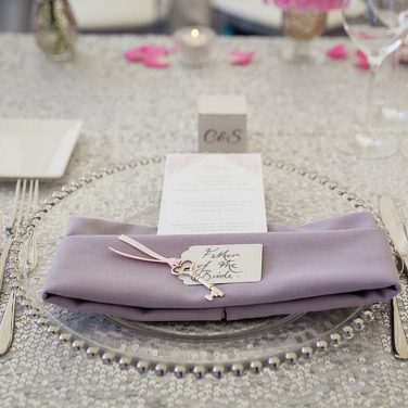 Silver Beaded Charger Plate