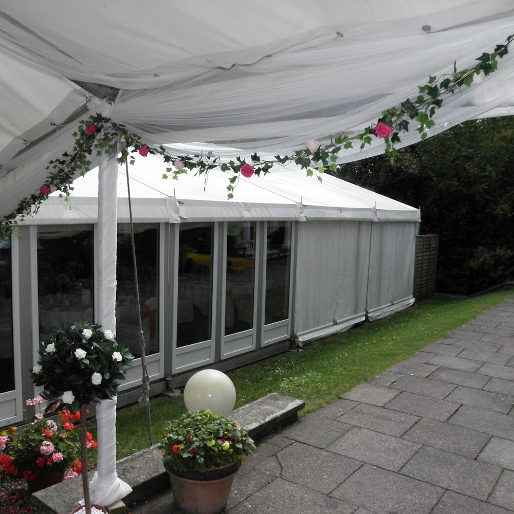 Ivy with Fairy Lighs and Flowers 12