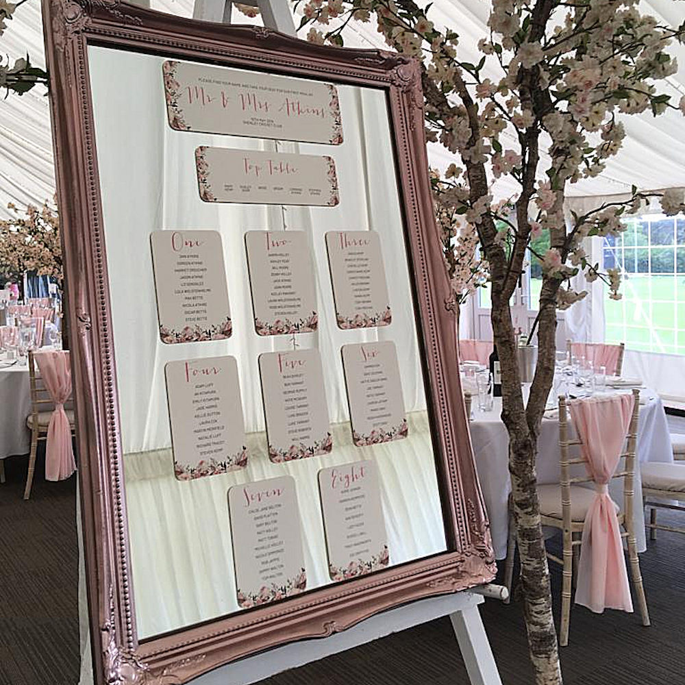 Large Vintage Ornate Swept Frame Hire