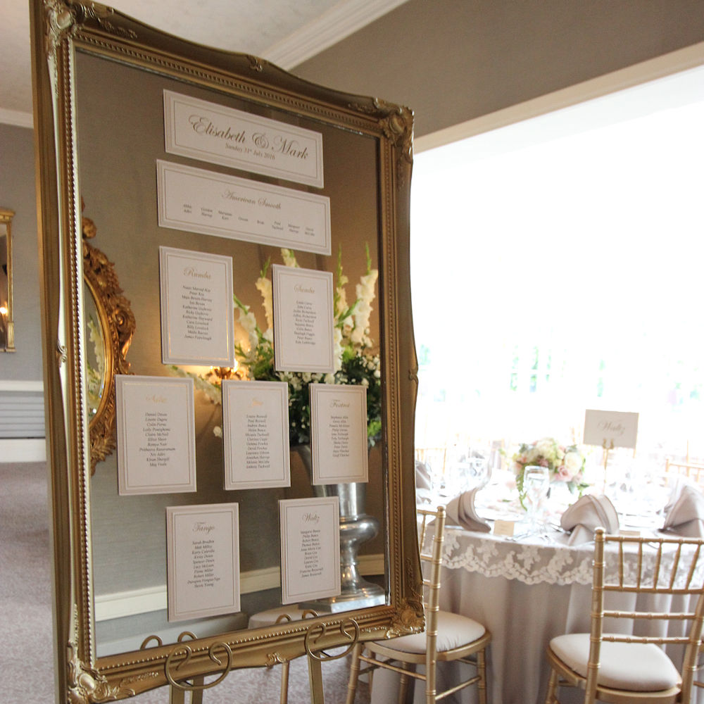 Large Vintage Ornate Swept Frame Hire