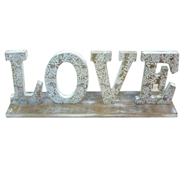 Rustic Wooden Love Sign