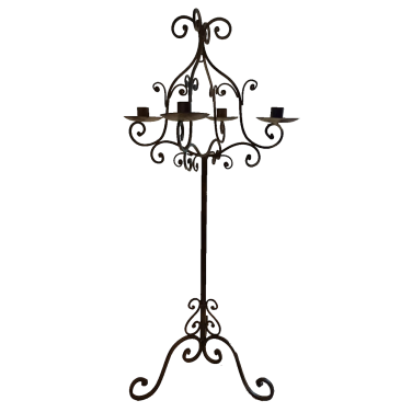 Rustic Rust Effect Candleabra Candelabra Hire