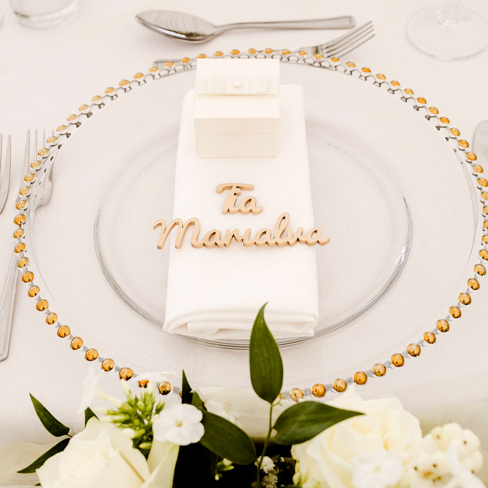 Gold Beaded Charger Plate Hire - Image 2
