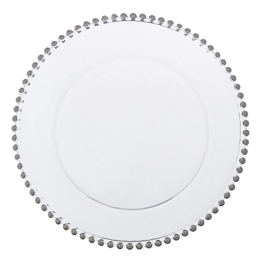 Silver Beaded Charger Plate