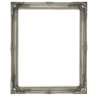 Silver Large Vintage Ornate Frame
