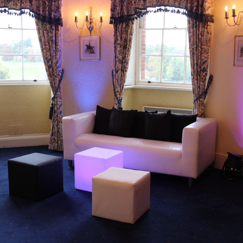 White Faux Leather Sofa 8