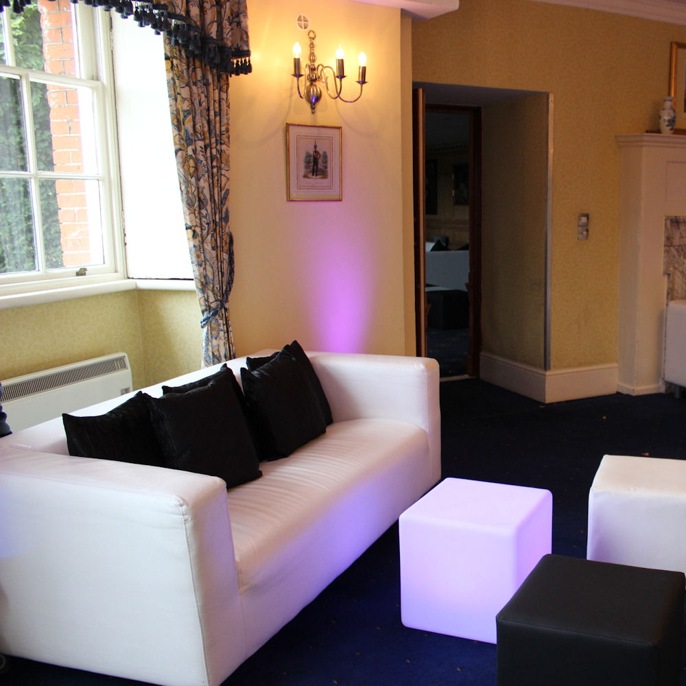 White Faux Leather Sofa 9