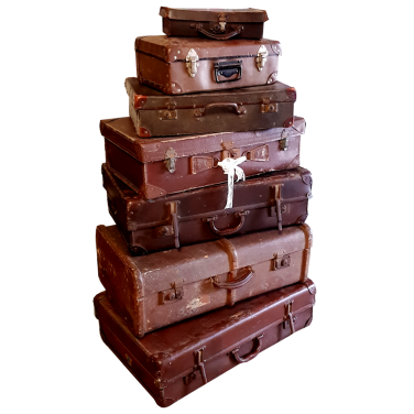 Vintage Suitcase Stack to Hire