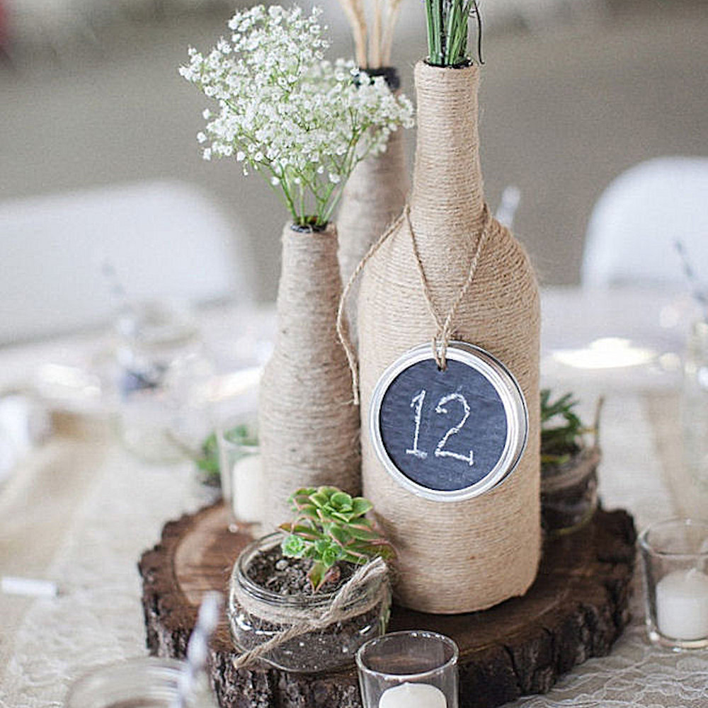 Bottle with String Twine