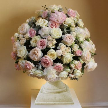 White Large Greecian Tulip Urn
