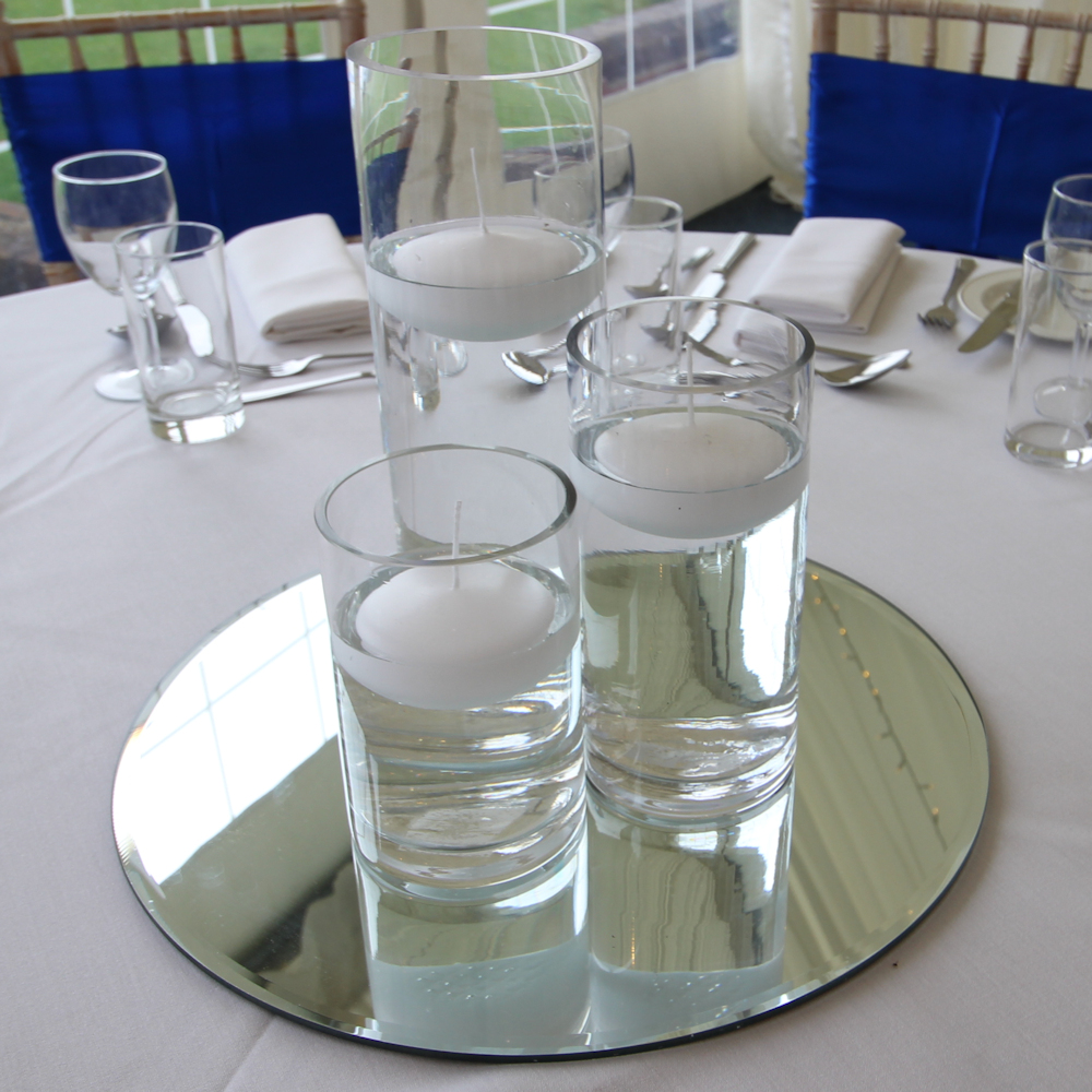 3 cylinder vases floating candles