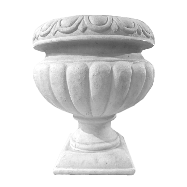 White Large Greecian Tulip Urn