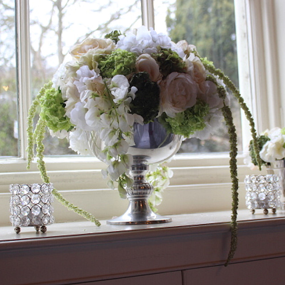 Silver Punch Rose Bowl