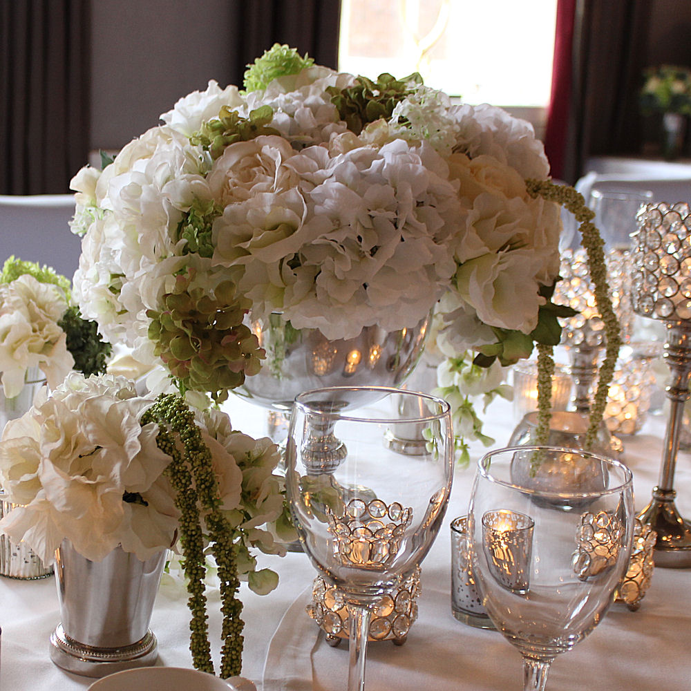 Silver Punch Rose Bowl