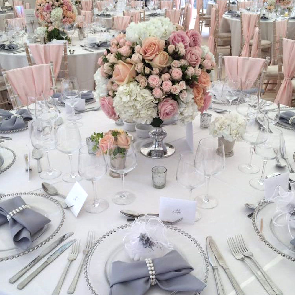 Silver Punch Rose Bowl
