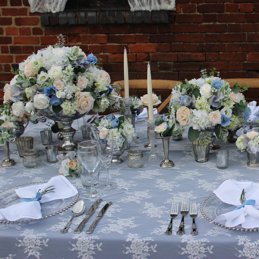 Silver Punch Rose Bowl