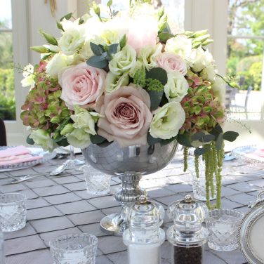 Silver Punch Rose Bowl