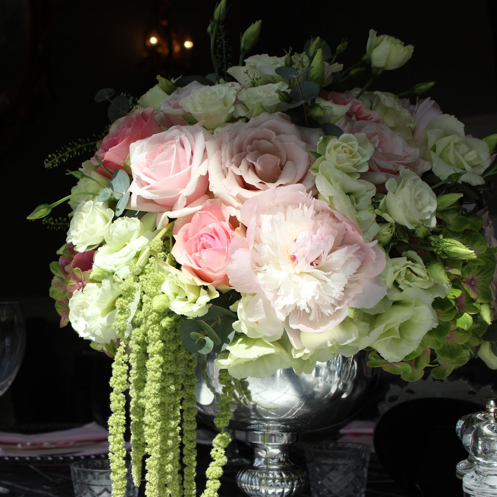 Silver Punch Rose Bowl