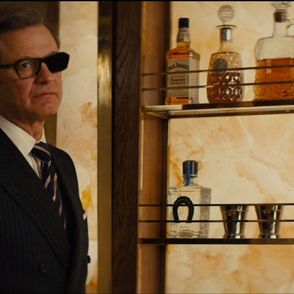 Silver julep cups on the film kingsman 2