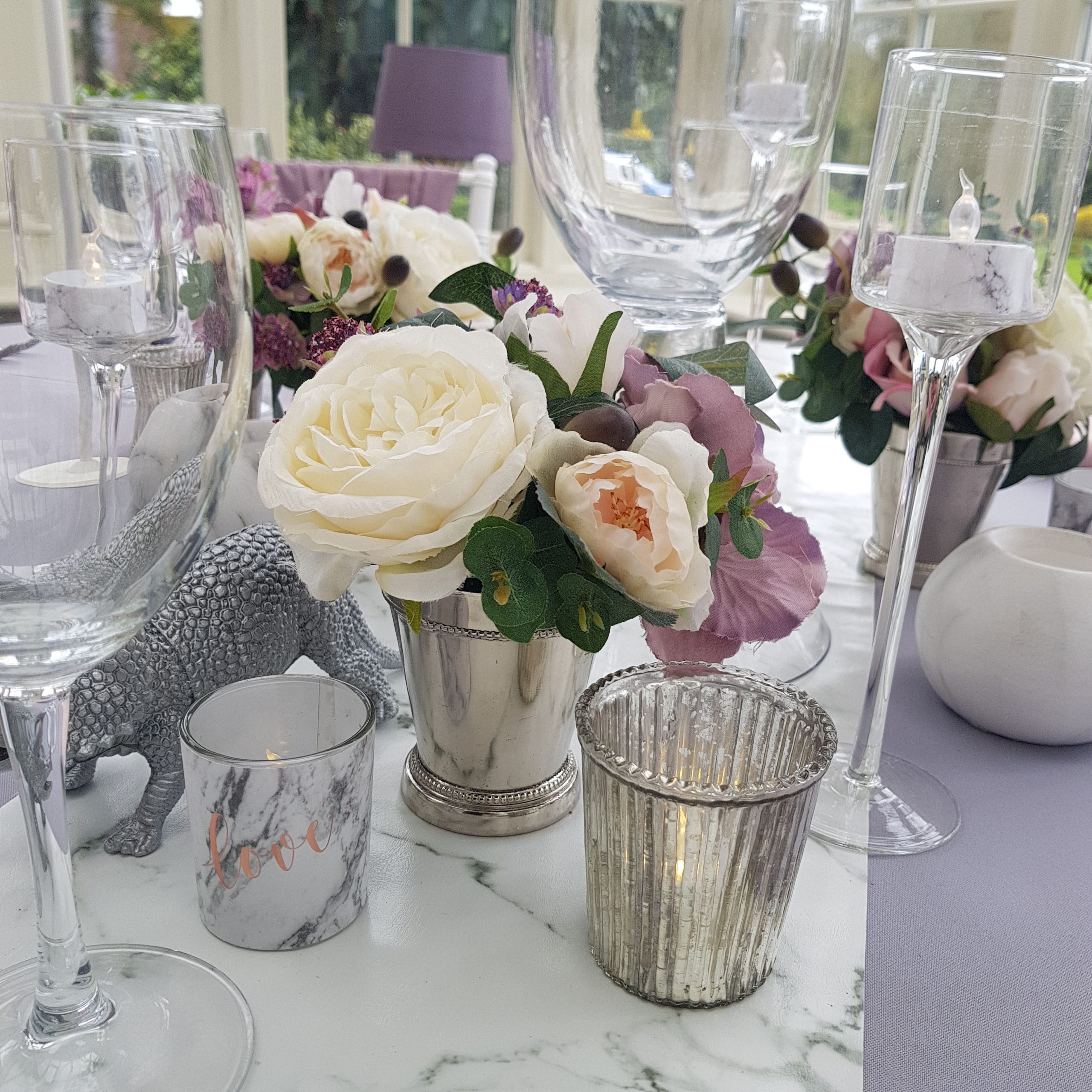 Silver mint julep cups