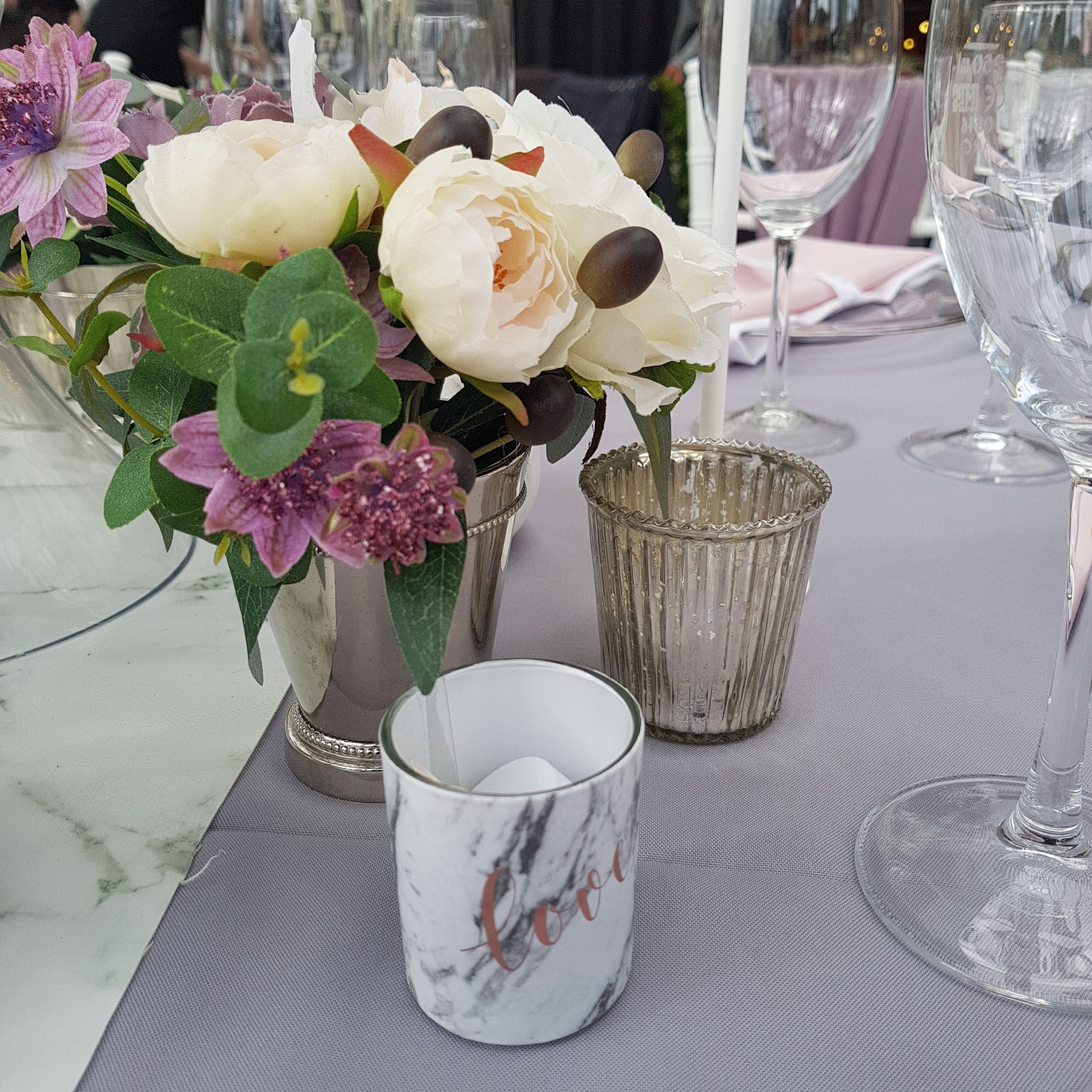 Silver mint julep cups