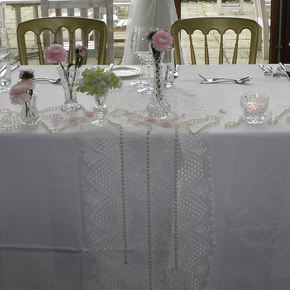Vintage Lace Crochet Runner