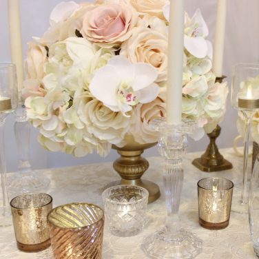 Gold Punch Rose Bowl