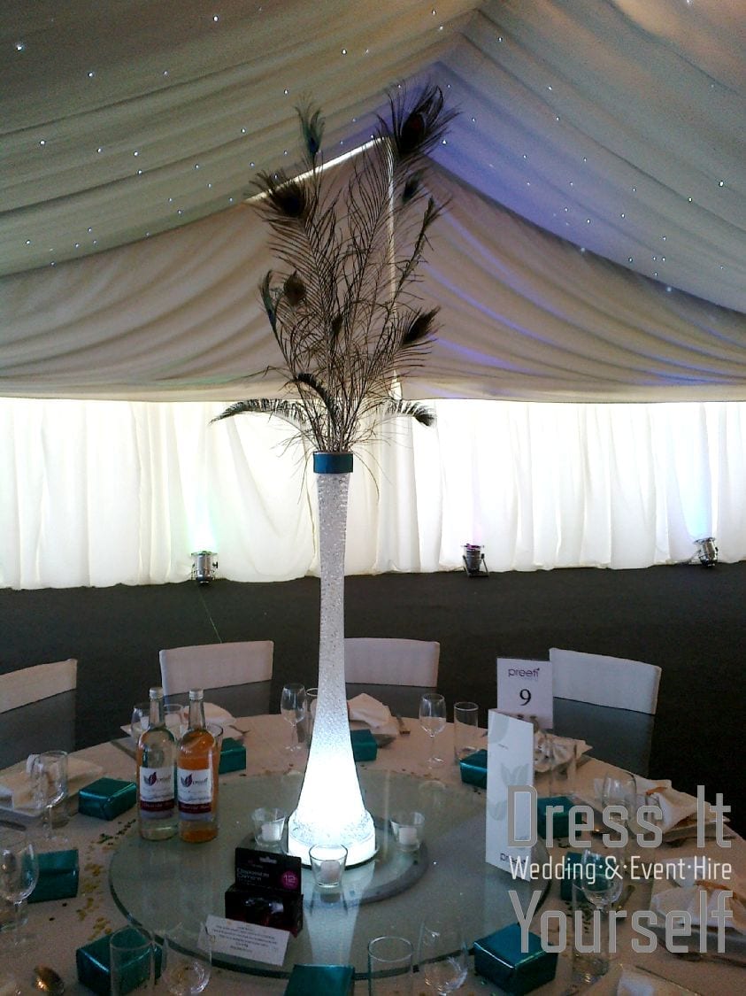Cool White Under Vase Up Light