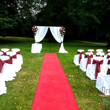 Red Wedding Aisle Carpet