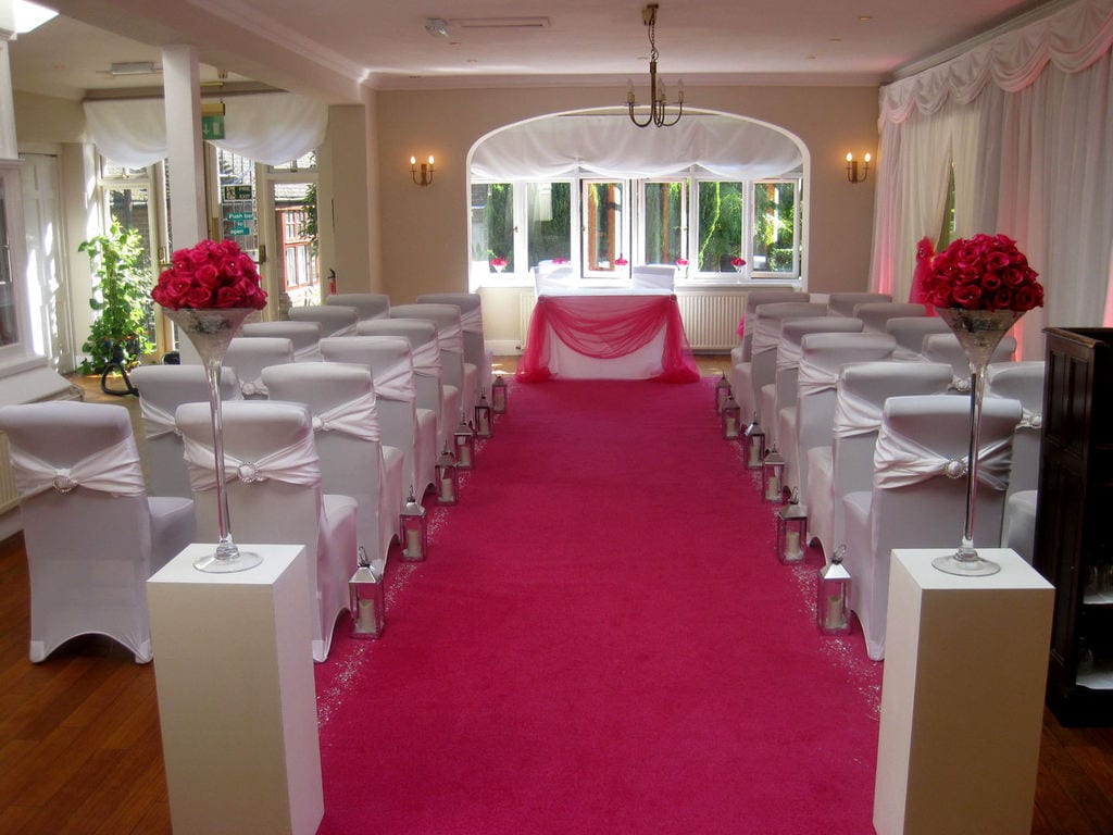 Cerise Wedding Aisle Carpet