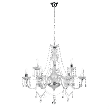 9 Arm Crystal Chandelier Hire