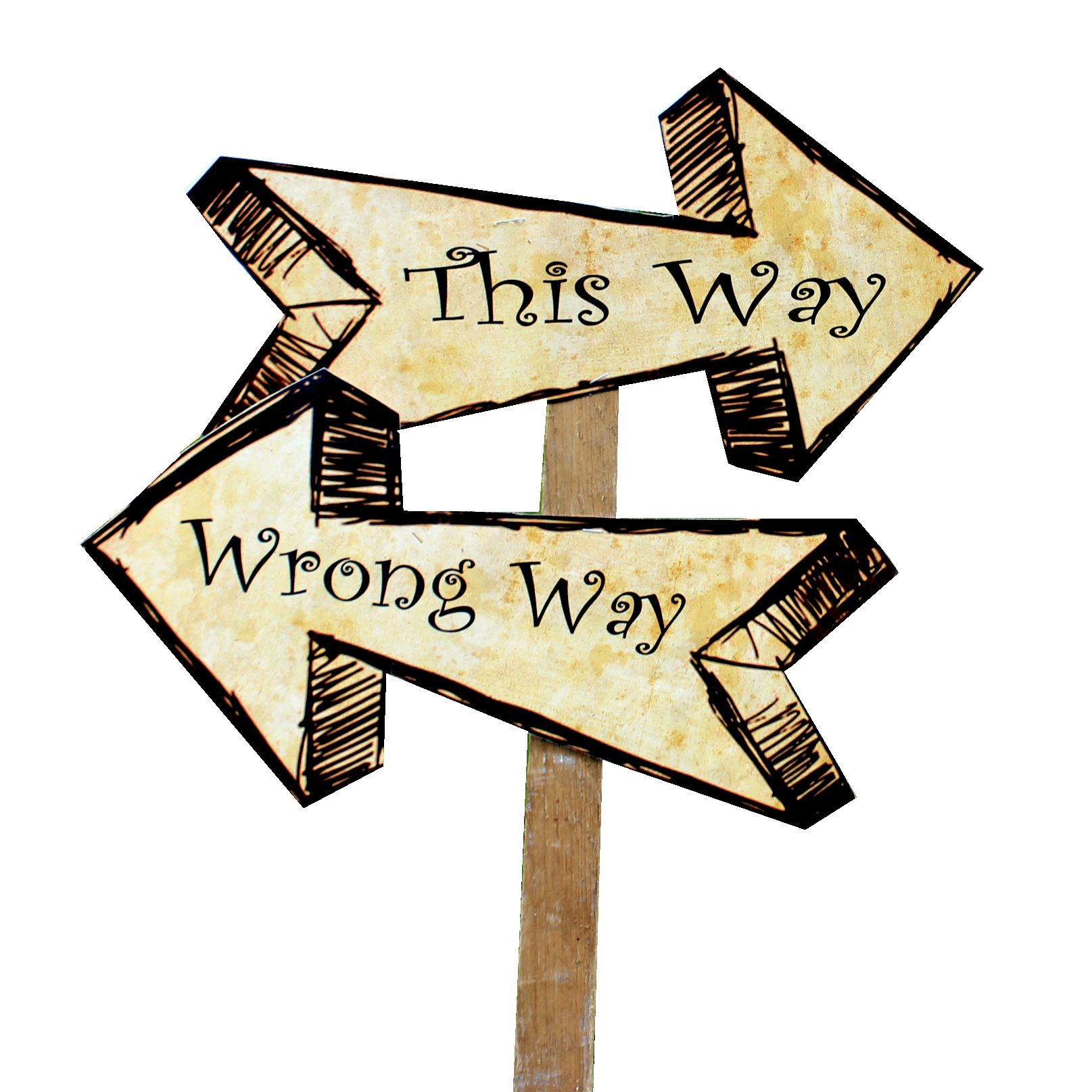 Alice in Wonderland Arrows / Signpost Arrow