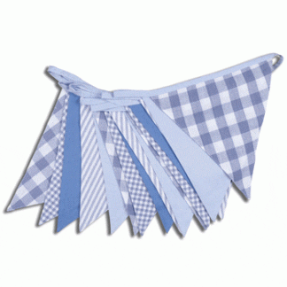 Baby Blue Gingham Bunting