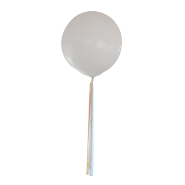 3ft Balloon with Pastle Ribbons