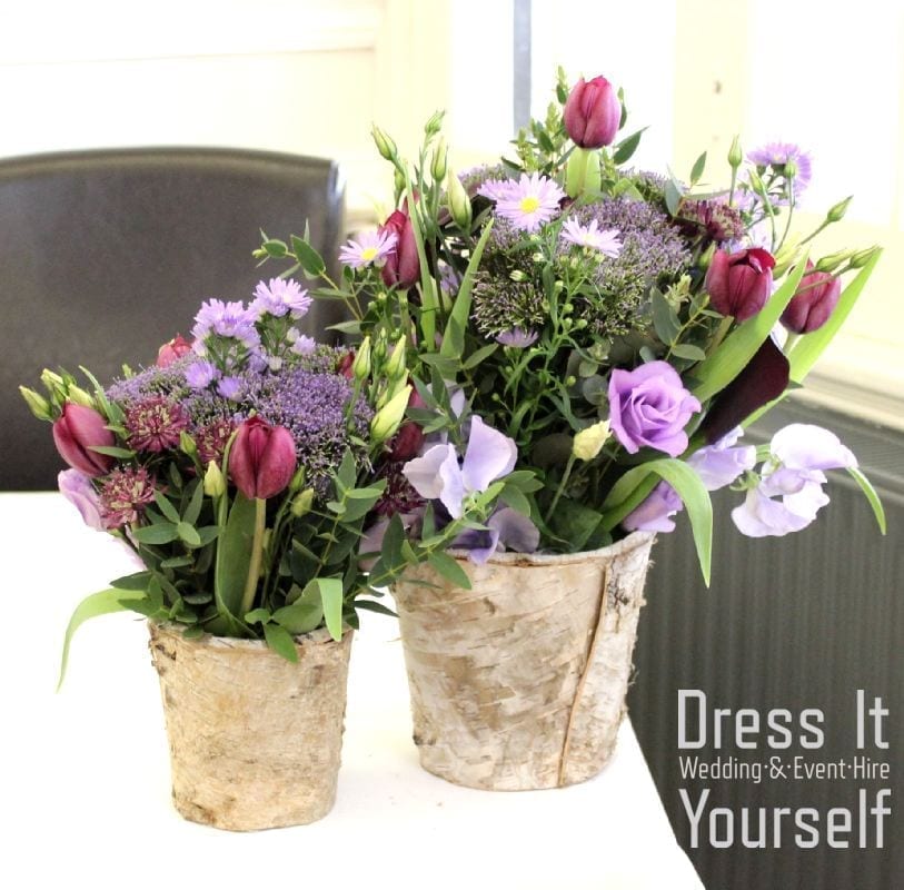 Rustic Bark Vases / Containers